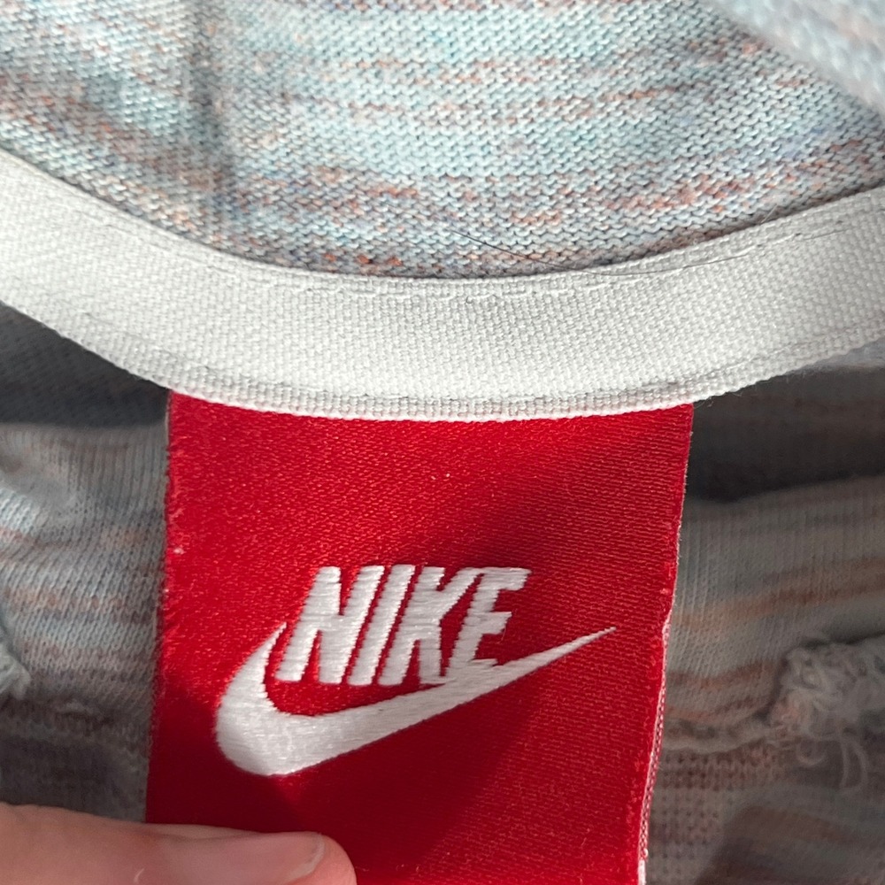 Nike Womens Full Zip Hoodie XS Multi Space Dye Slim Fit Long Sleeve Logo - Picture 3 of 7